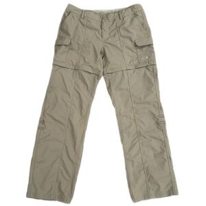 The North Face Paramount Convertible Pants Cargo Khaki Hiking Womens Size 10
